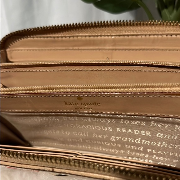 Kate Spade Red and Pink Wallet with Bow Design - Picture 7 of 9